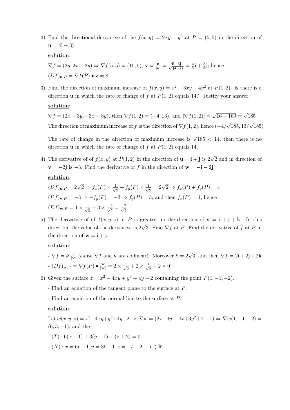 MATH 201 Exam 2, Spring 2015, page 2