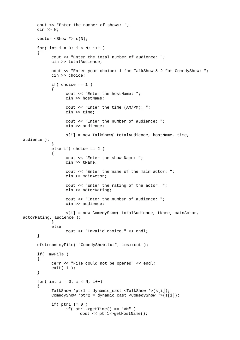 CSI 250L Lab 12 Solution, Spring 2012, page 8