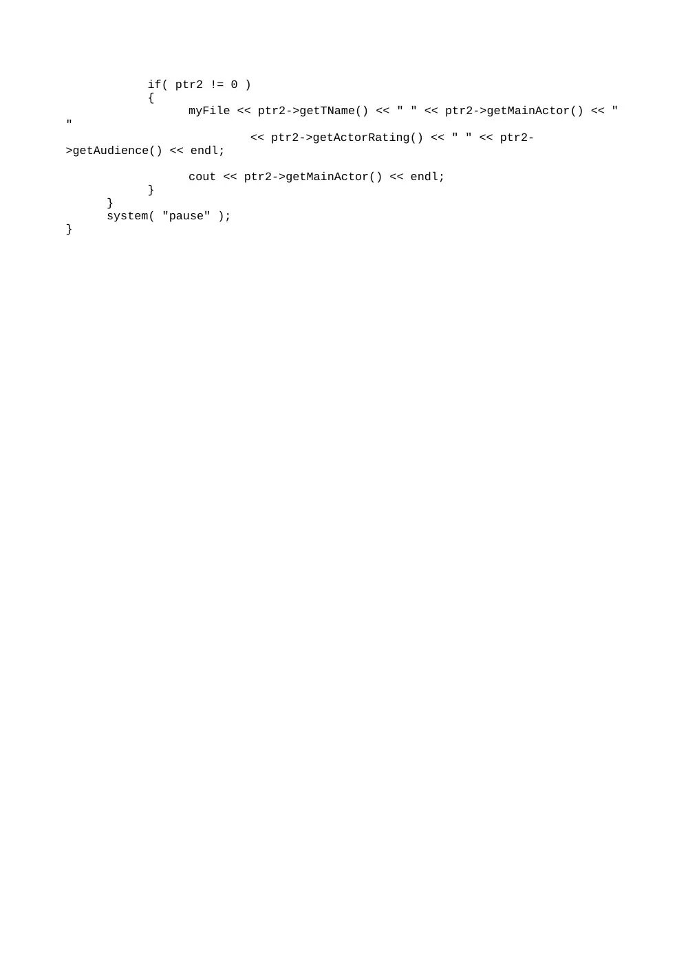 CSI 250L Lab 12 Solution, Spring 2012, page 9