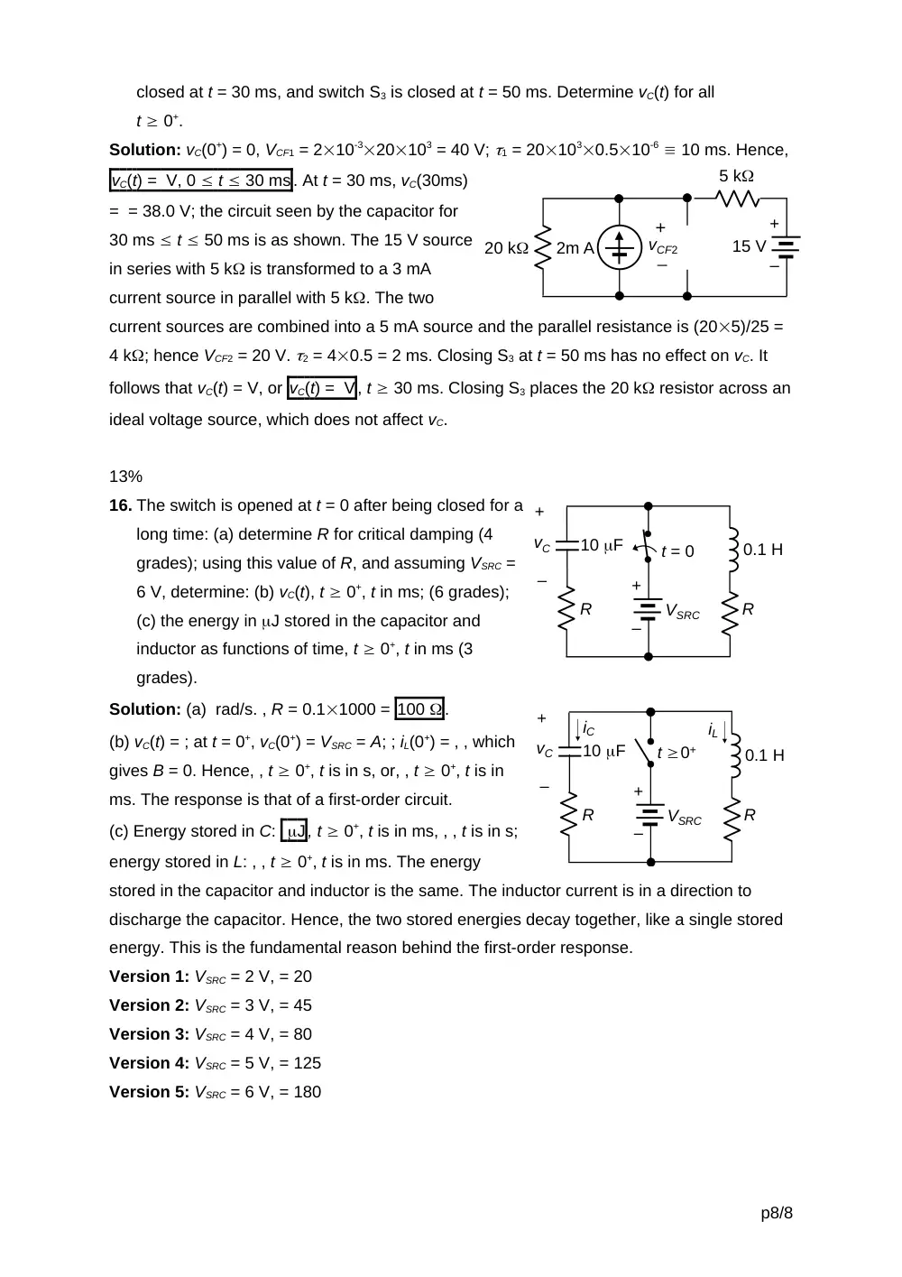 EECE 210 Final With Solution, Fall 2014, page 8