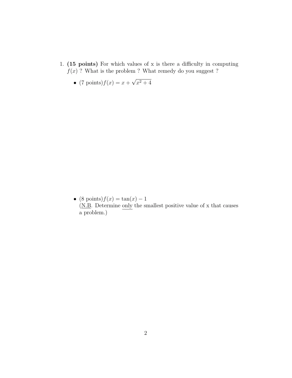 MATH 251 Final, Fall 2011, page 2