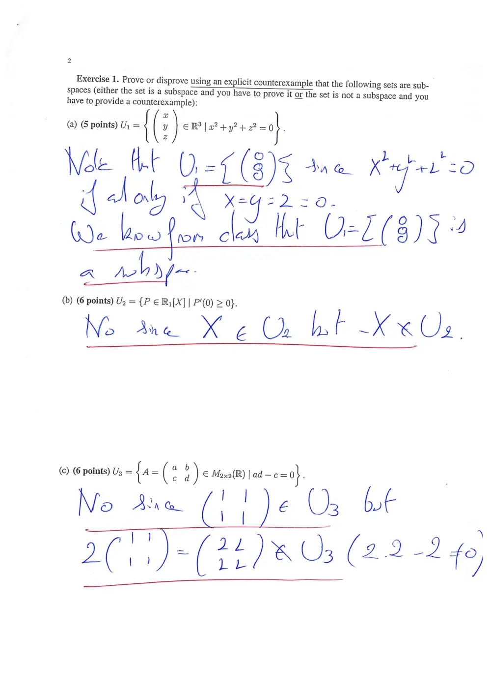 MATH 218 Exam 2 With Solution, Spring 2016, page 2