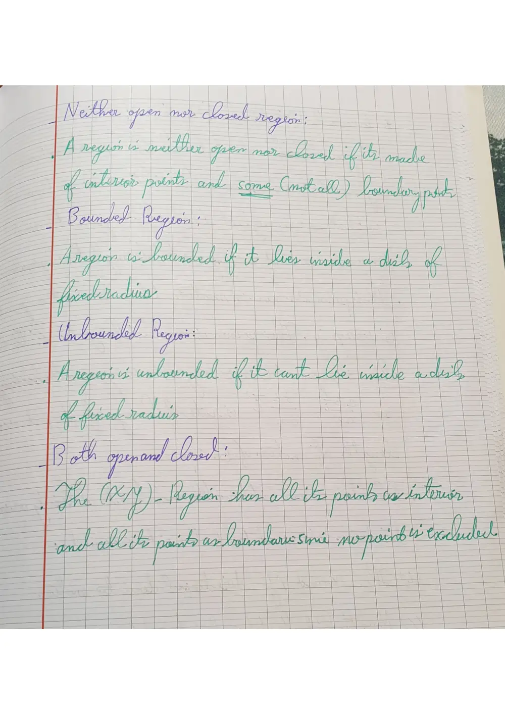 MATH 201 Notes Explanation for Boundary,open,closed,bounded,unbounded, Spring 2019, page 2