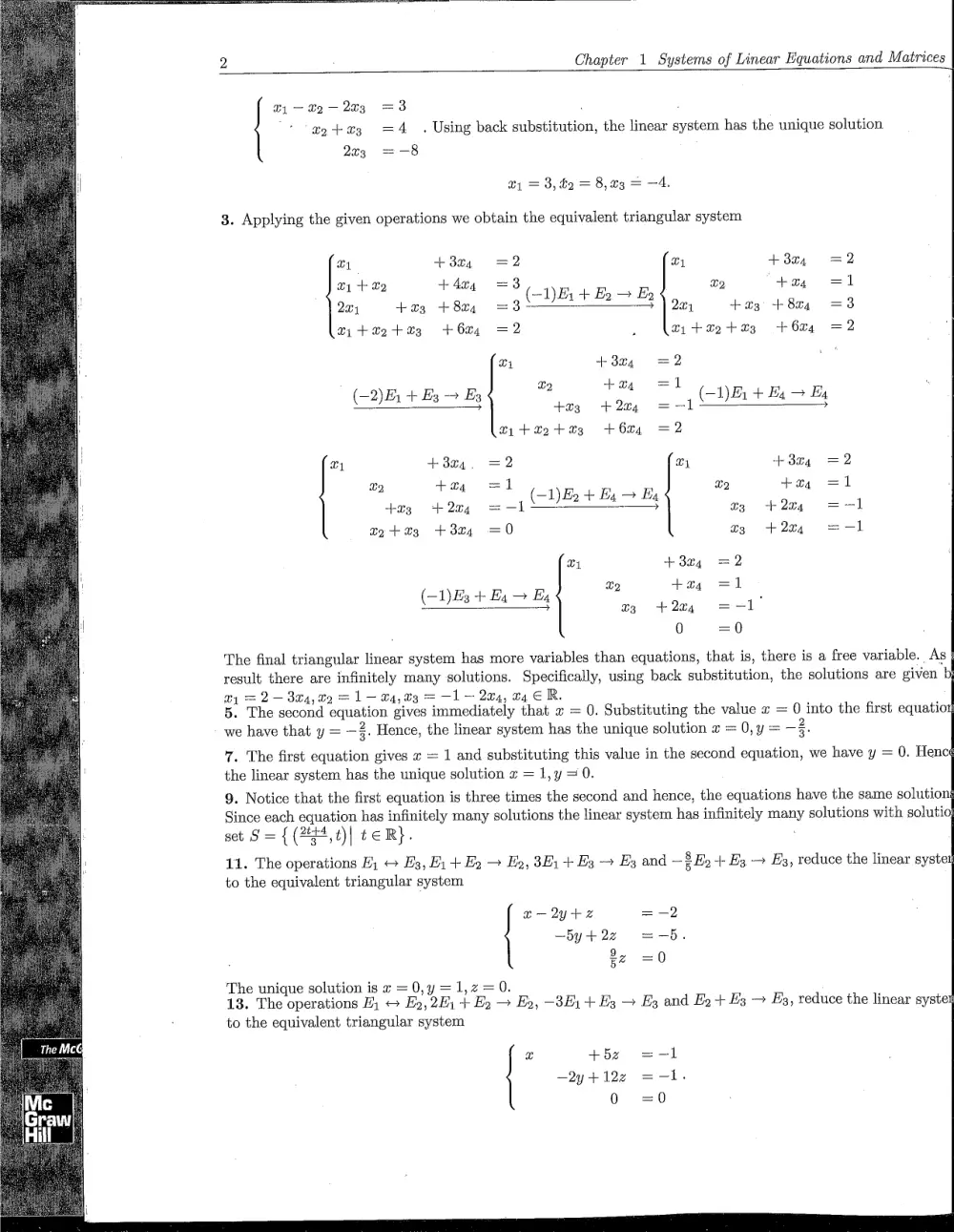 MATH 218 Problems Solution Manual Chapter 1.1, Fall 2011, page 2
