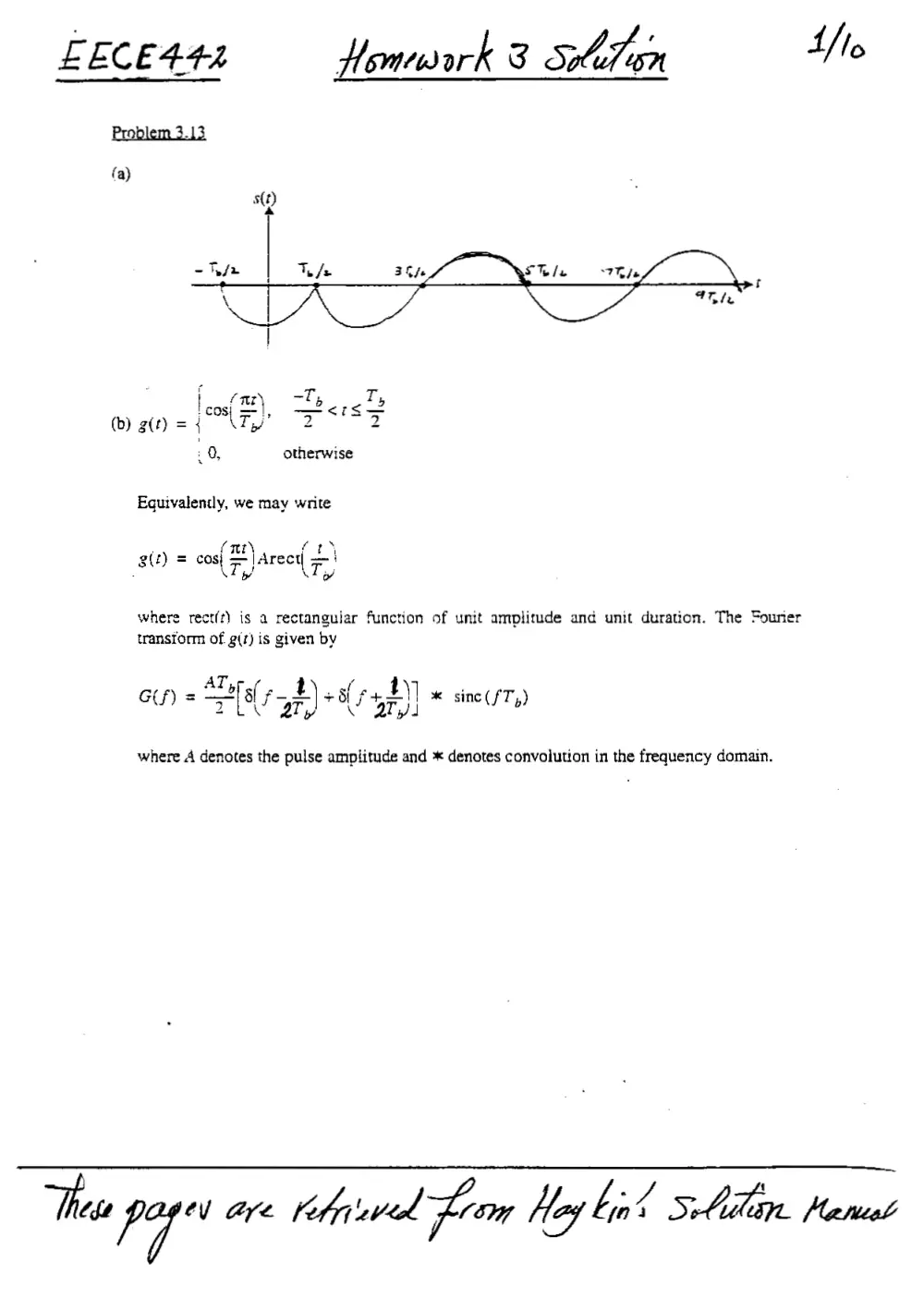 EECE 442 Homework, Spring 2008, page 1