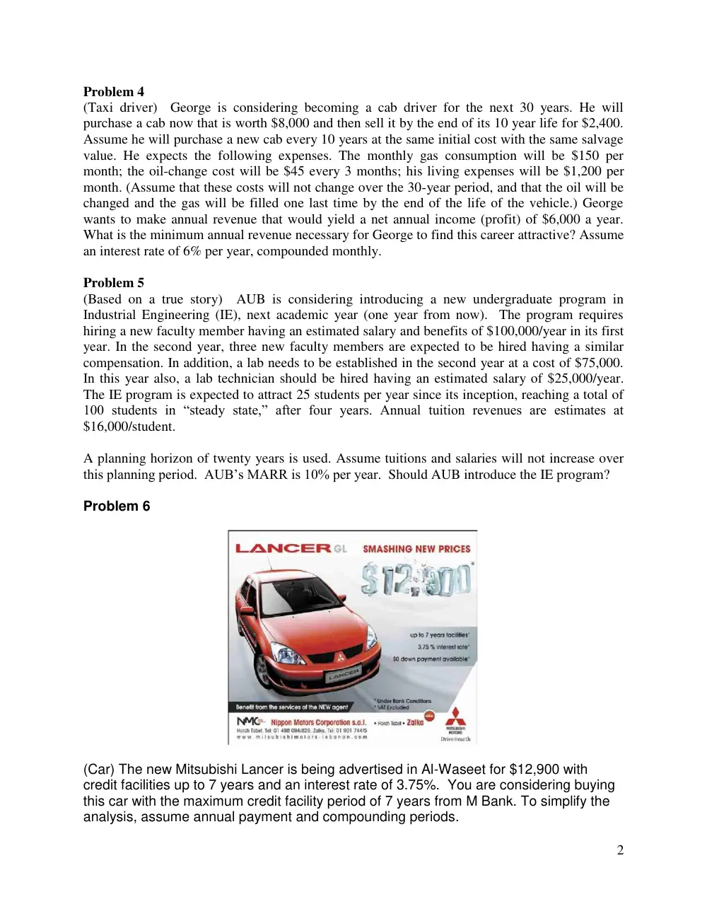 INDE 301 Midterm, Fall 2015, page 2