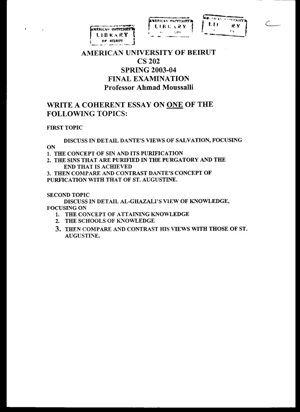 CVSP 202 Final, Spring 2004, page 1