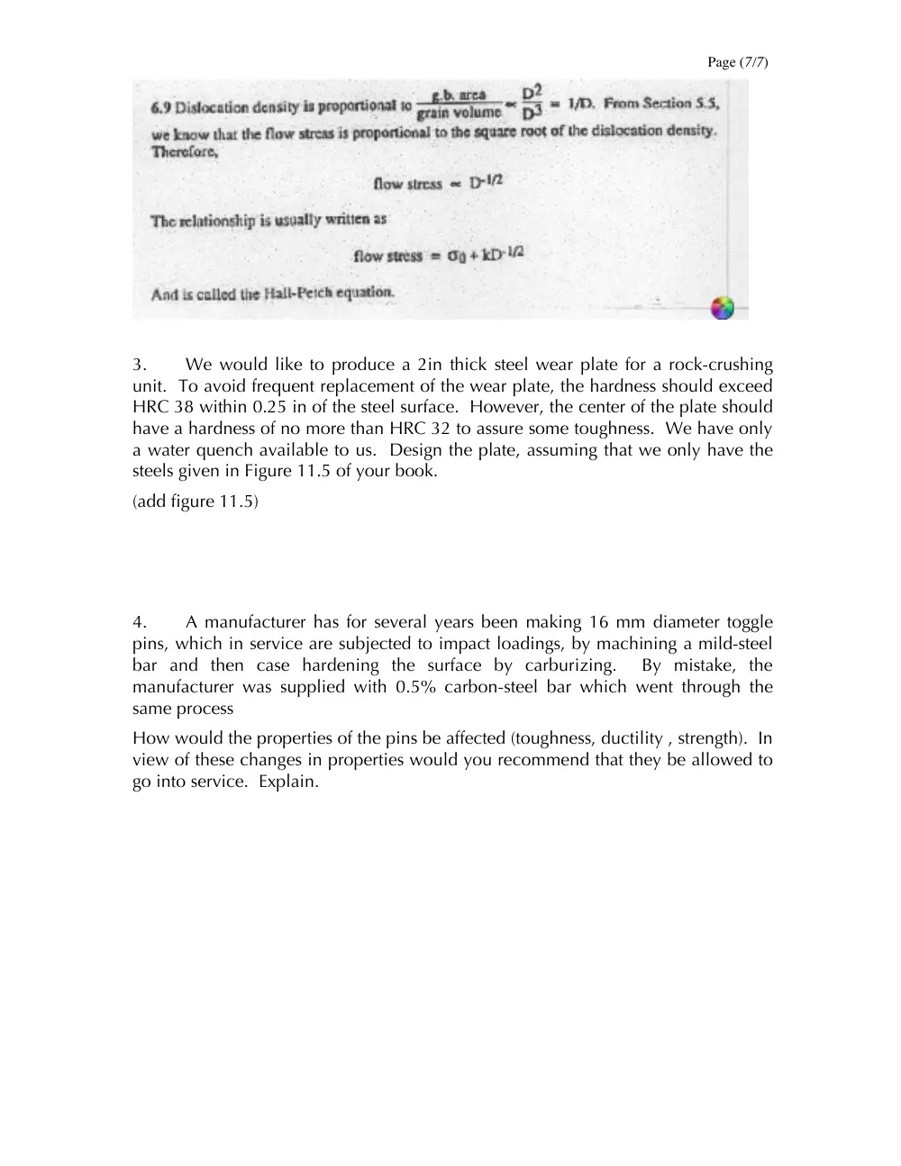 MECH 340 Final, Spring 2008, page 7