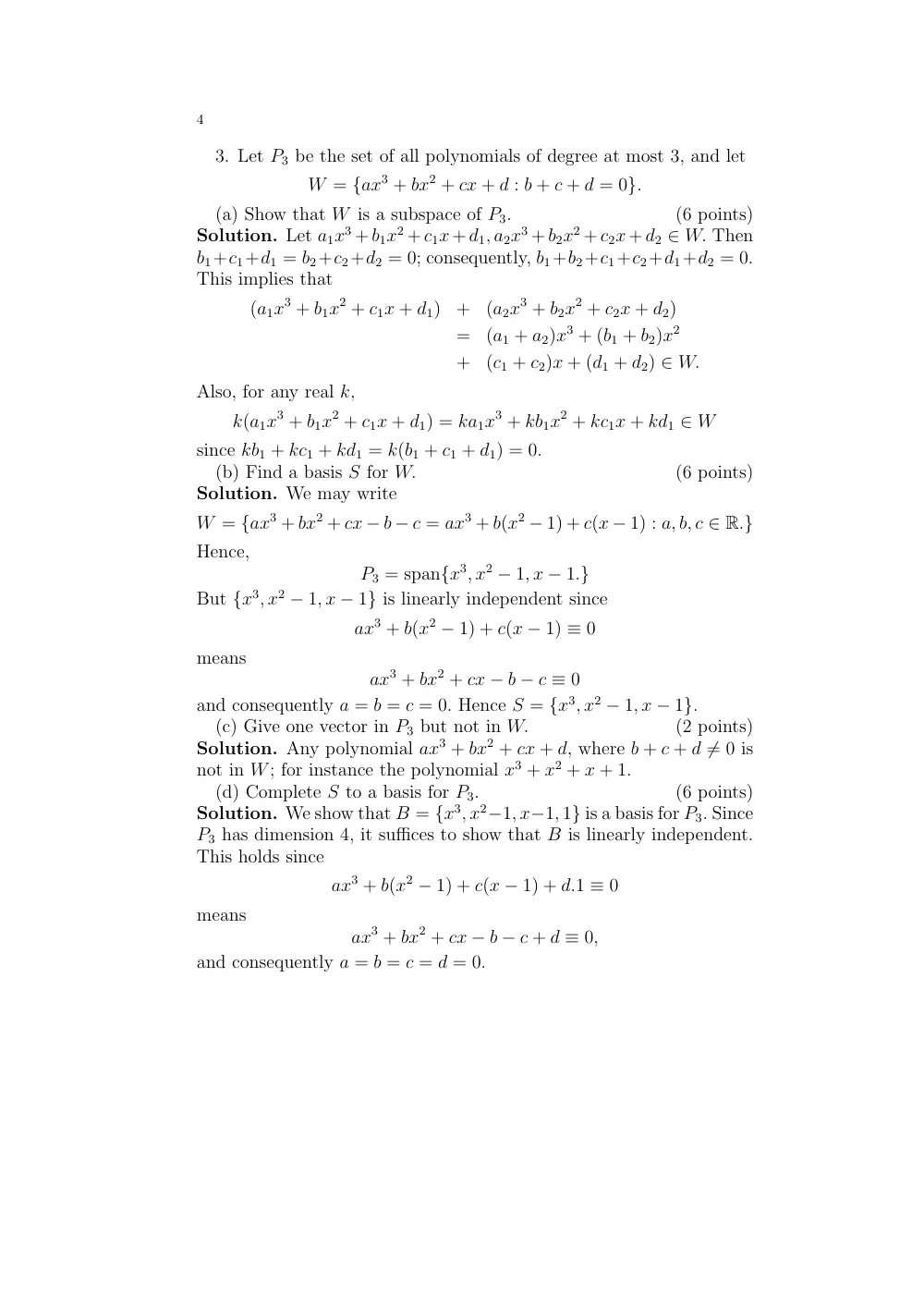MATH 218 Final, Spring 2010, page 4