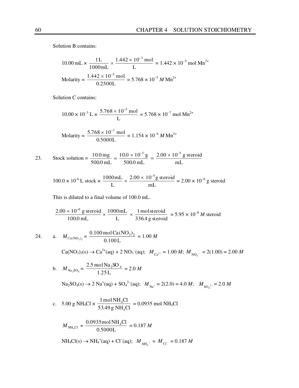 CHM 201 Problems Solution for Chap 4 Exercises, Fall 2013, page 5
