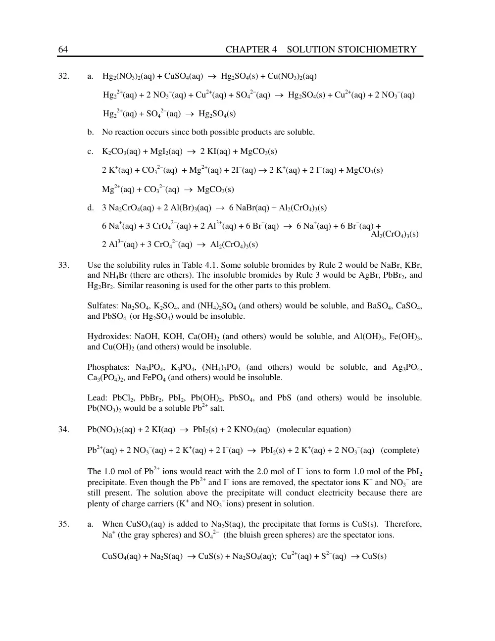 CHM 201 Problems Solution for Chap 4 Exercises, Fall 2013, page 9