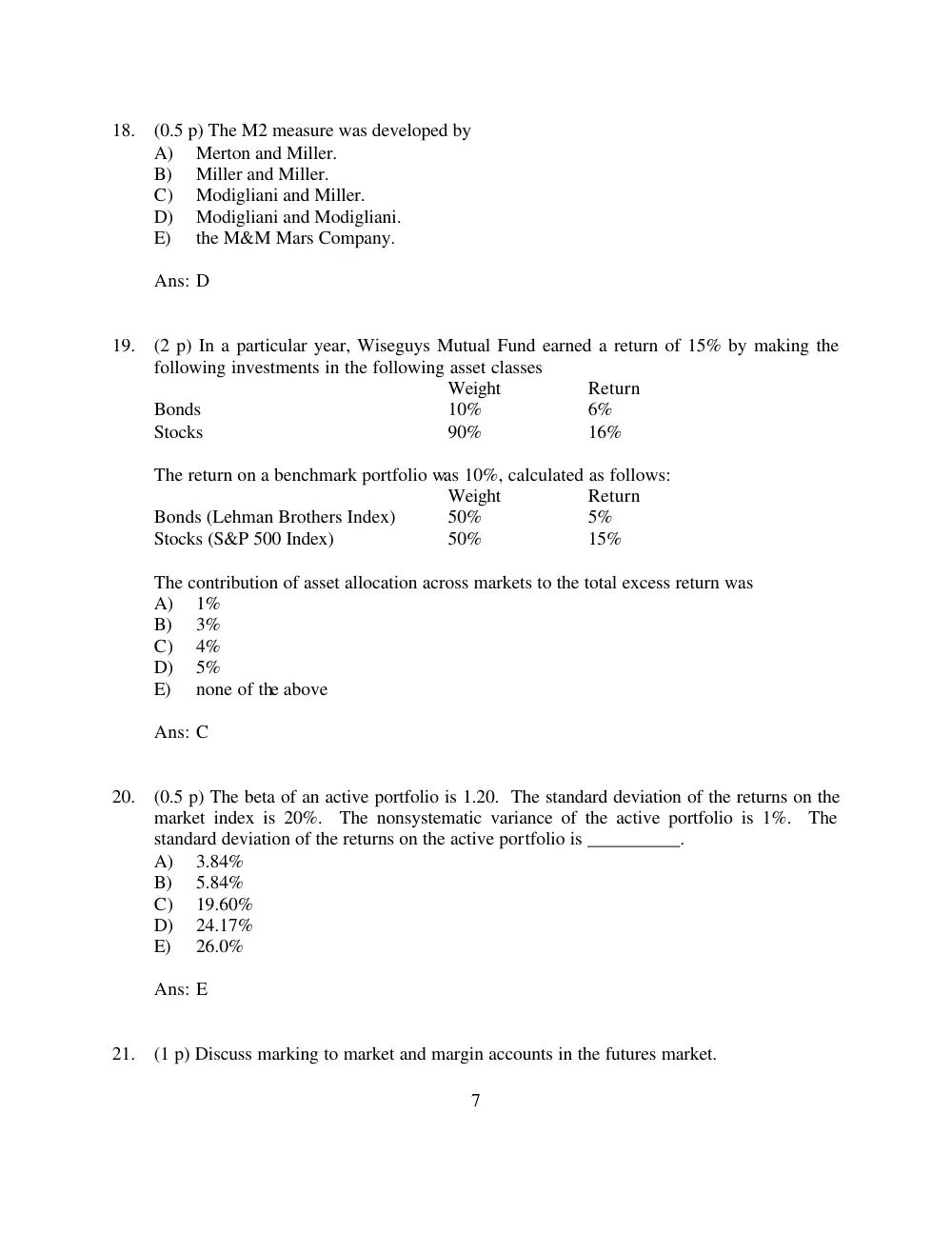 FINA 220 Final, Spring 2008, page 7
