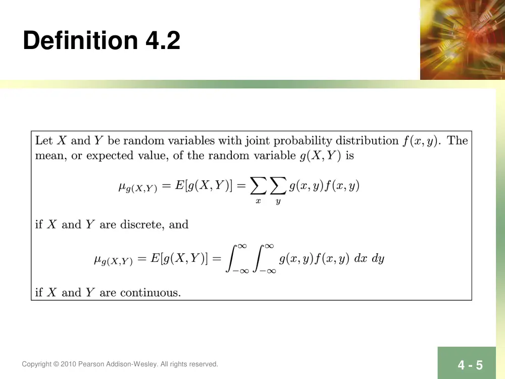STAT 230 Lecture Chapter 4, Fall 2011, page 5
