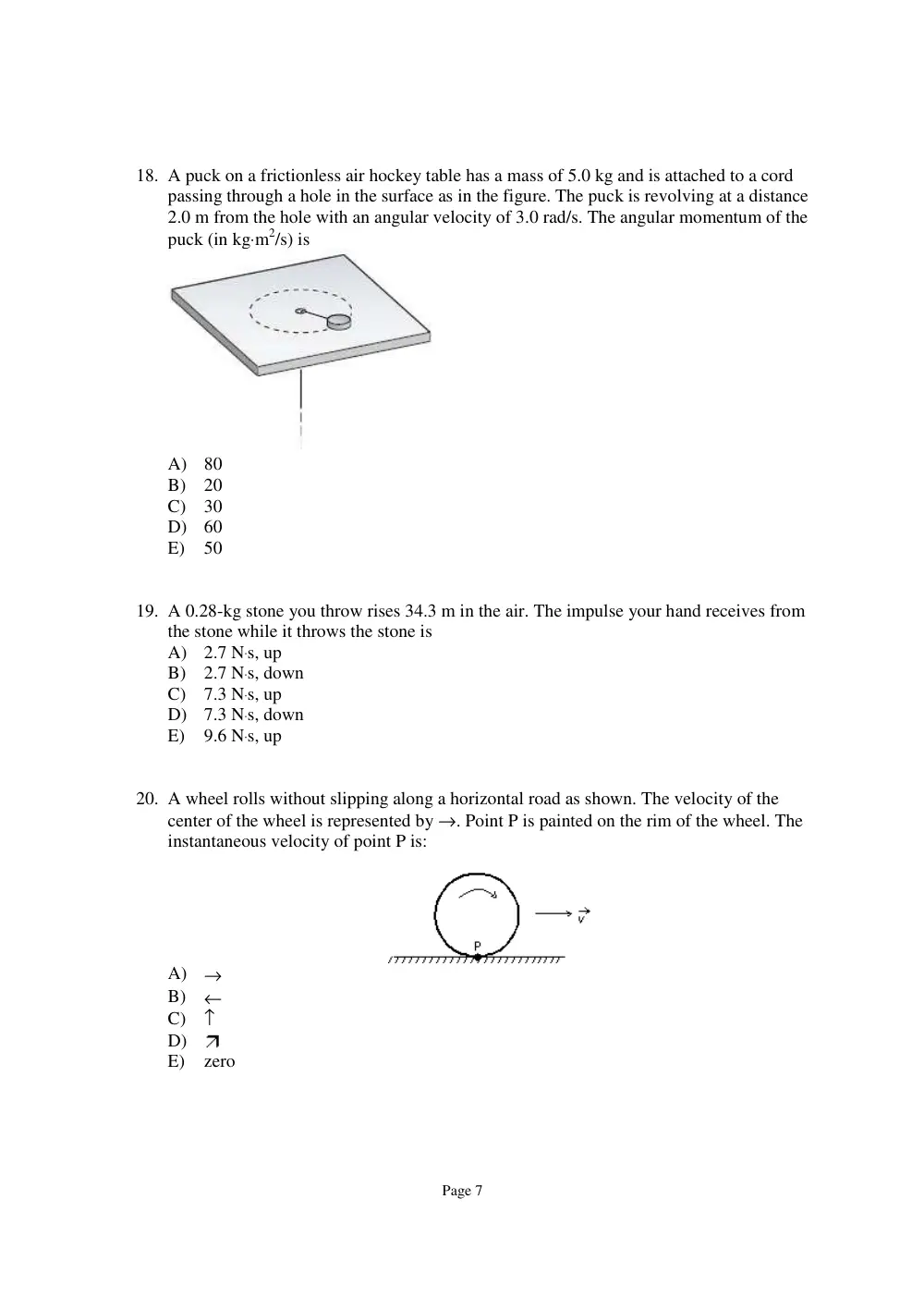 PHYS 101 Exam 2, Spring 2015, page 7