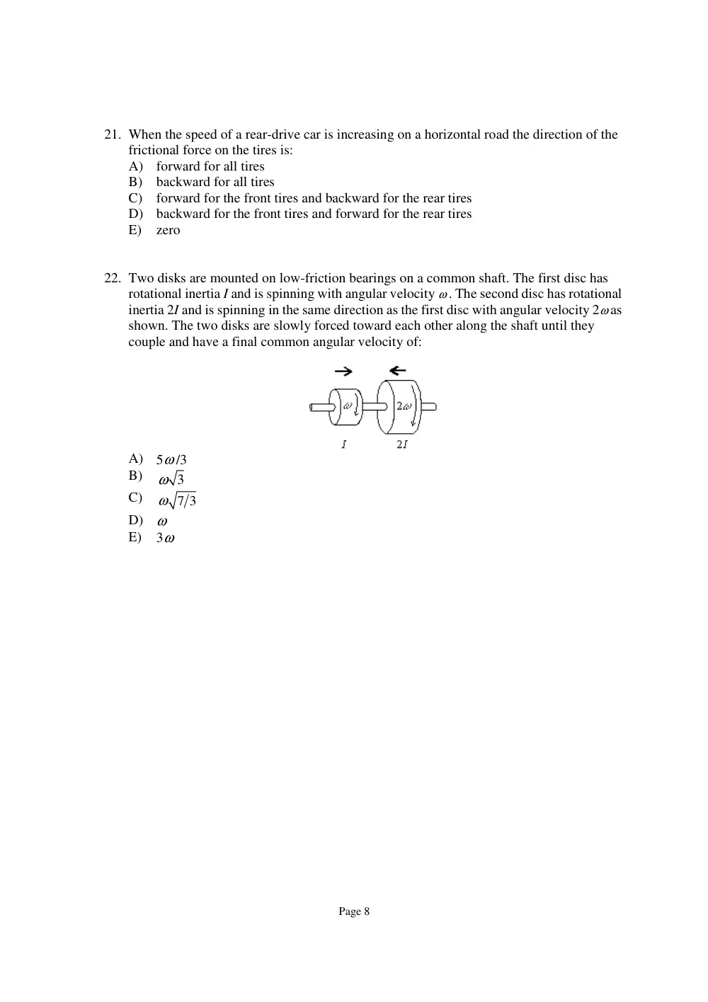 PHYS 101 Exam 2, Spring 2015, page 8