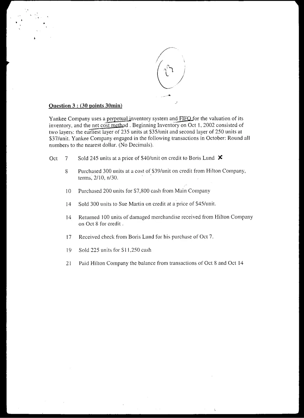 ACCT 210 Midterm, Spring 2002, page 7
