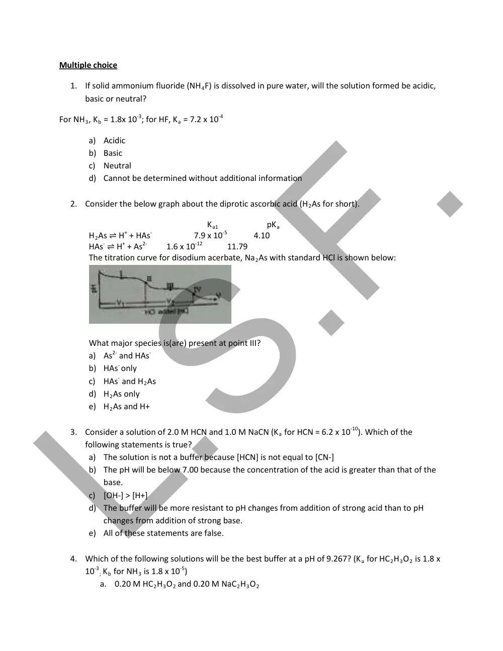 CHM 201 Final, Fall 2013, page 2