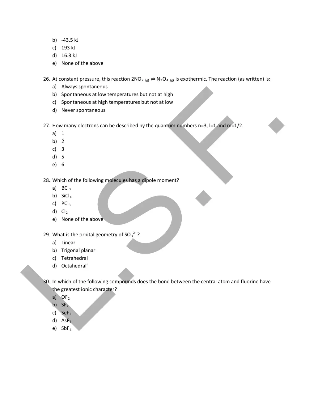 CHM 201 Final, Fall 2013, page 7