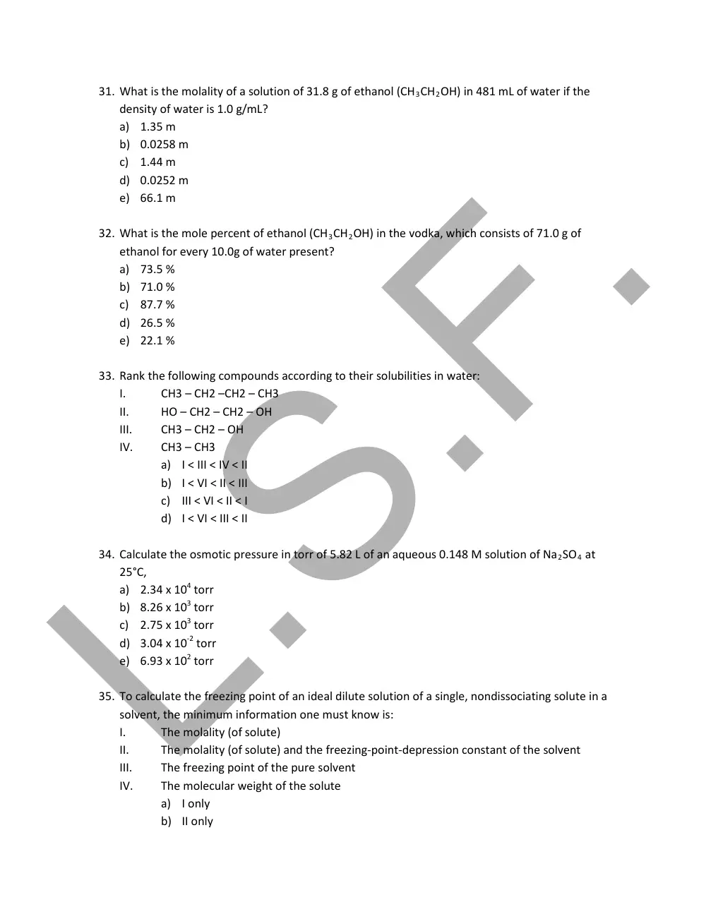 CHM 201 Final, Fall 2013, page 8