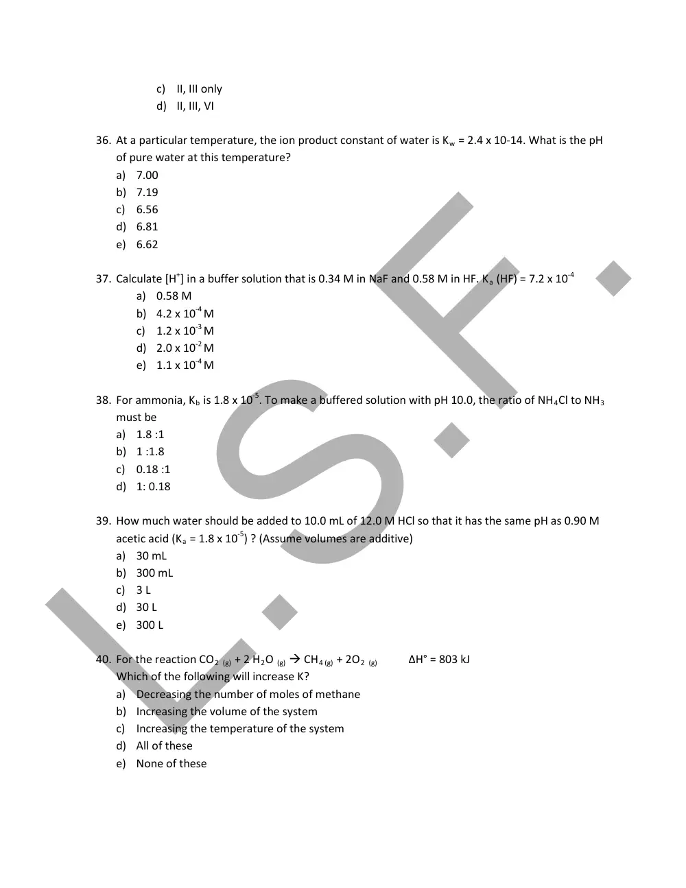 CHM 201 Final, Fall 2013, page 9