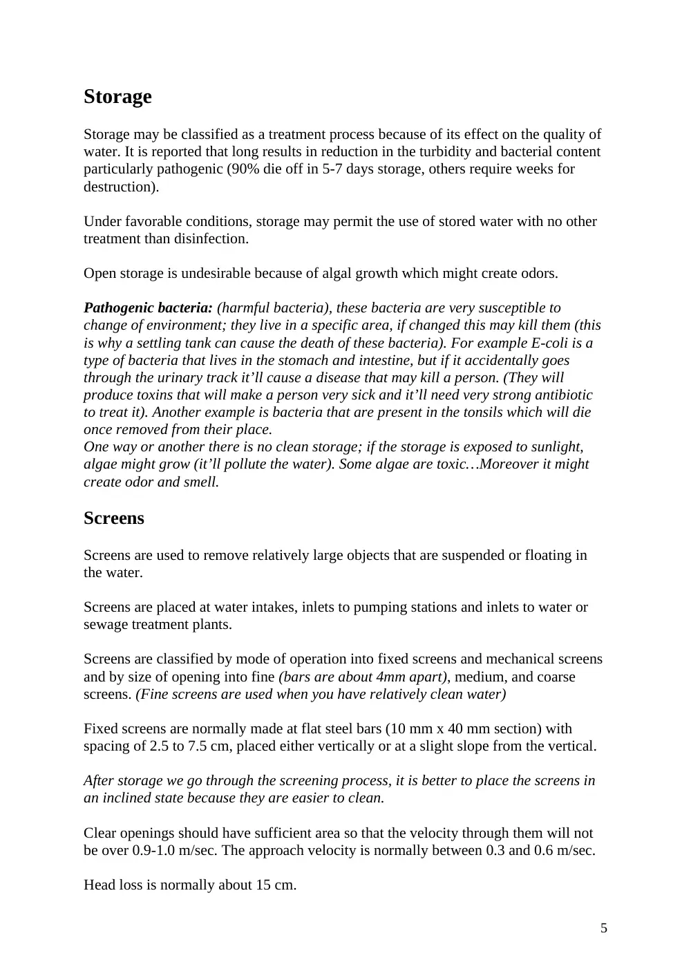 CIVE 450 Notes Course, Fall 2010, page 5