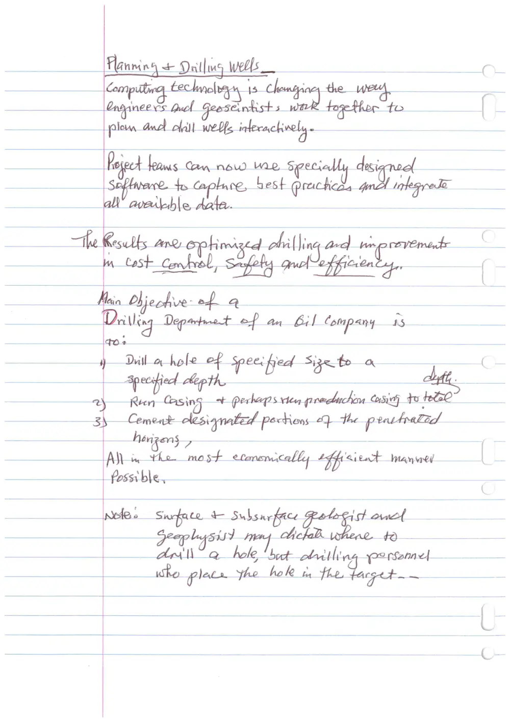 CHEN 490 Notes Drilling Notes(Final), Fall 2014, page 2