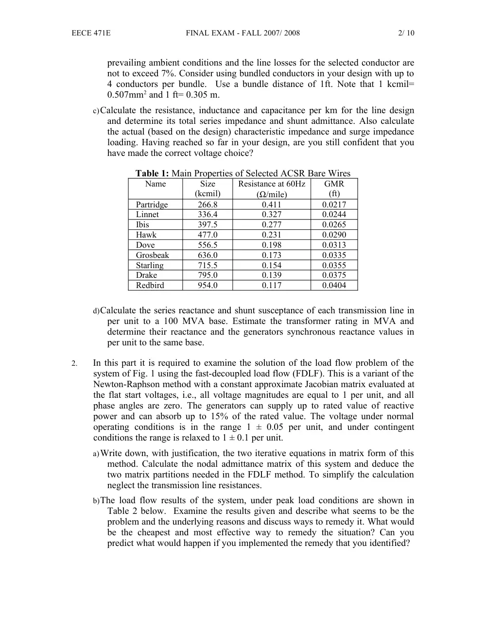 EECE 471 Final, Fall 2007, page 2