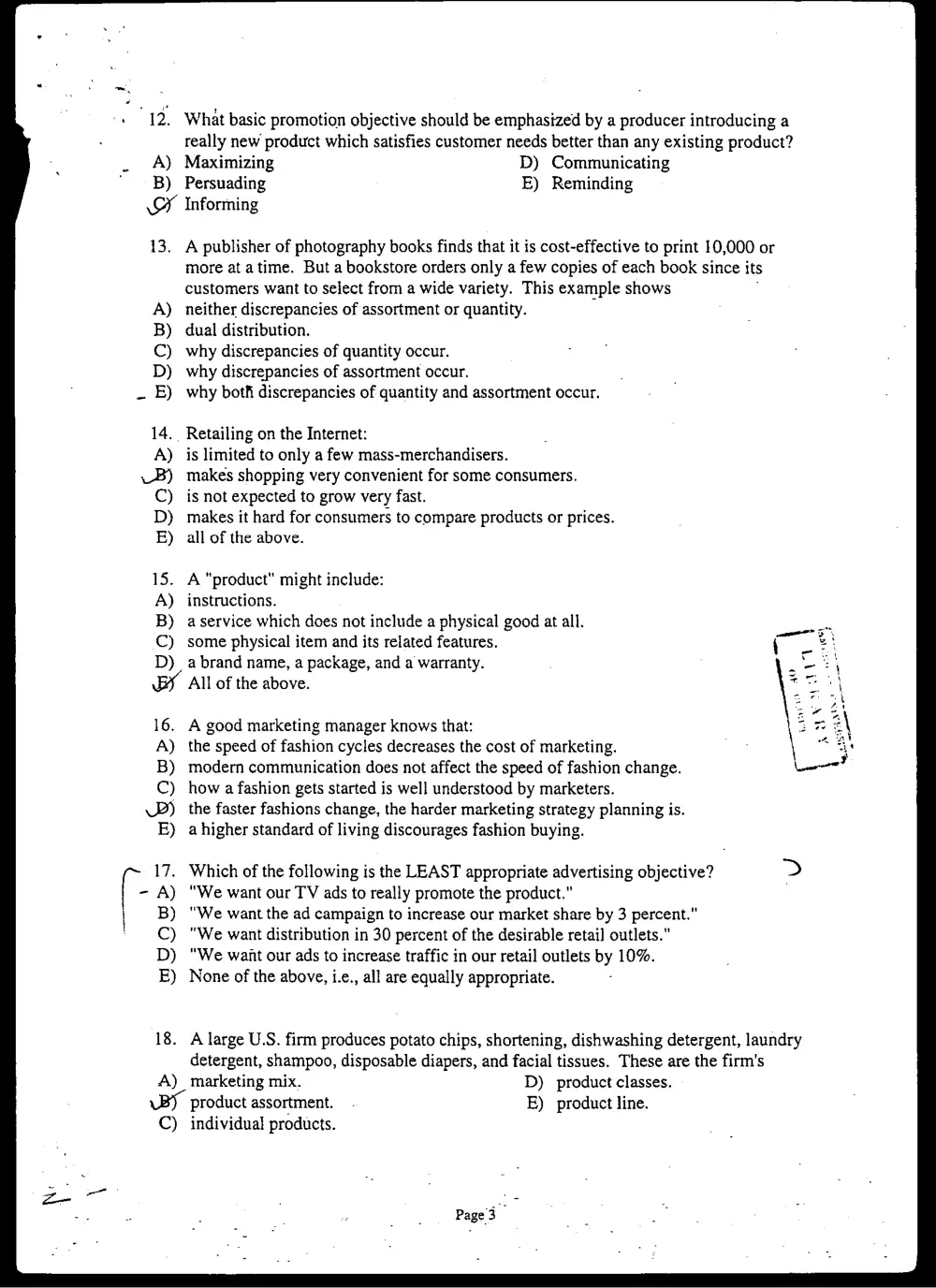 MKTG 210 Final, Fall 2001, page 3