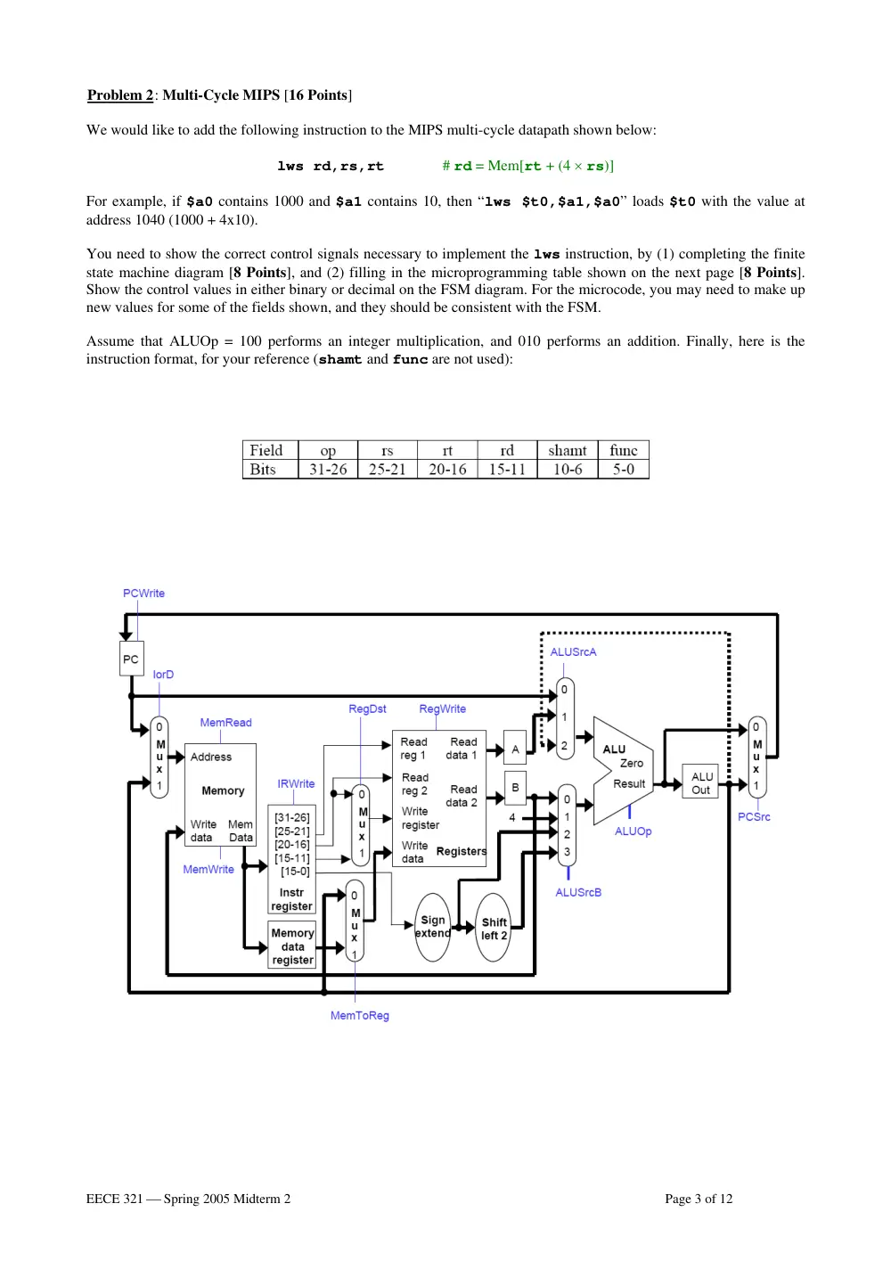 EECE 321 Midterm, Spring 2005, page 3