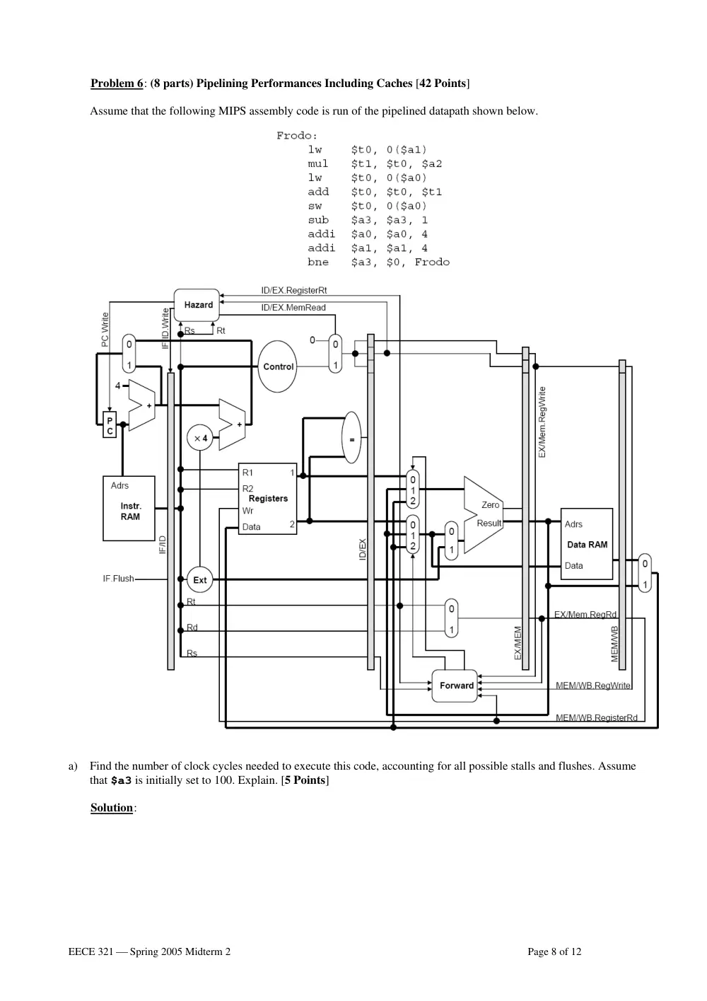 EECE 321 Midterm, Spring 2005, page 8