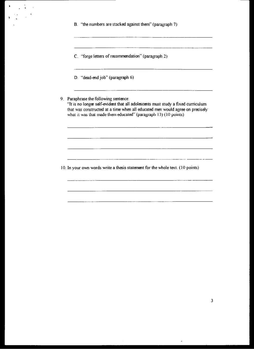 ENG 203 Final, Fall 2001, page 6