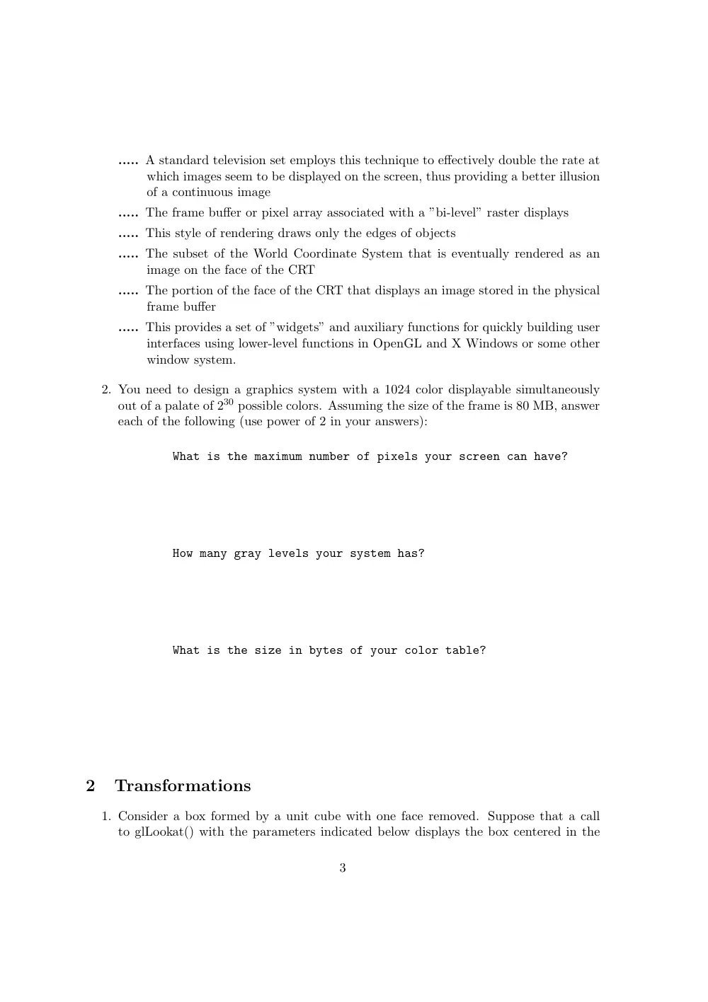 CMPS 285 Final, Fall 2005, page 3