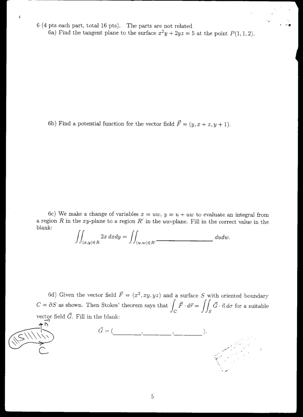 MATH 201 Final, Fall 2004, page 6