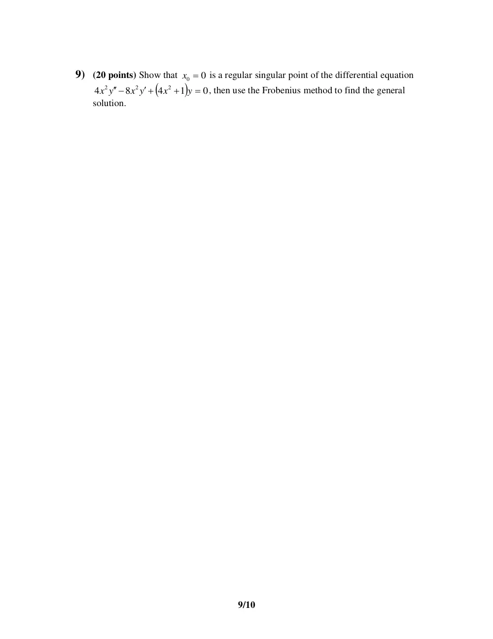 MAT 235 Final, Spring 2005, page 10