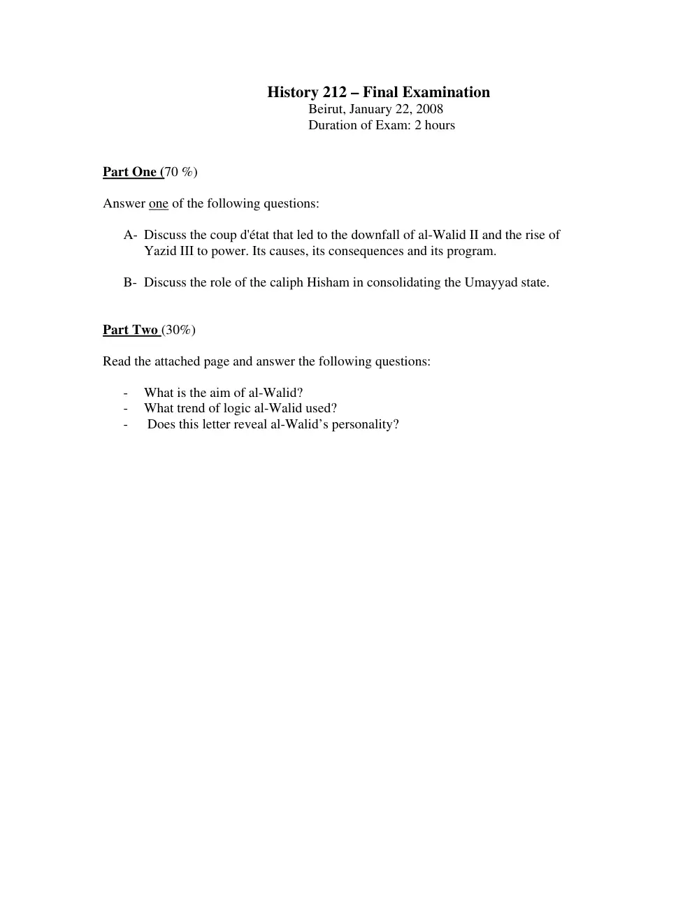 HIST 212 Final, Fall 2007, page 1