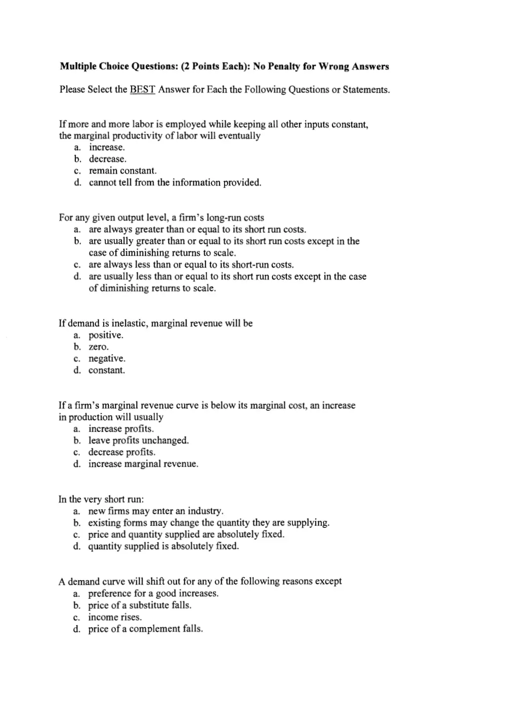 ECON 217 Final, Fall 2006, page 2