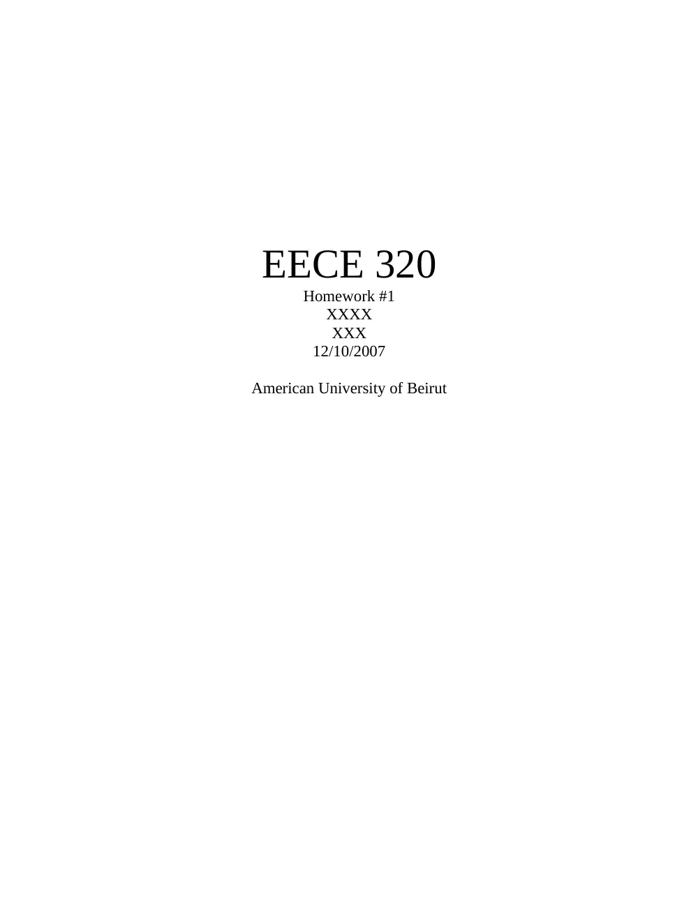 EECE 320 Homework, Spring 2008, page 2