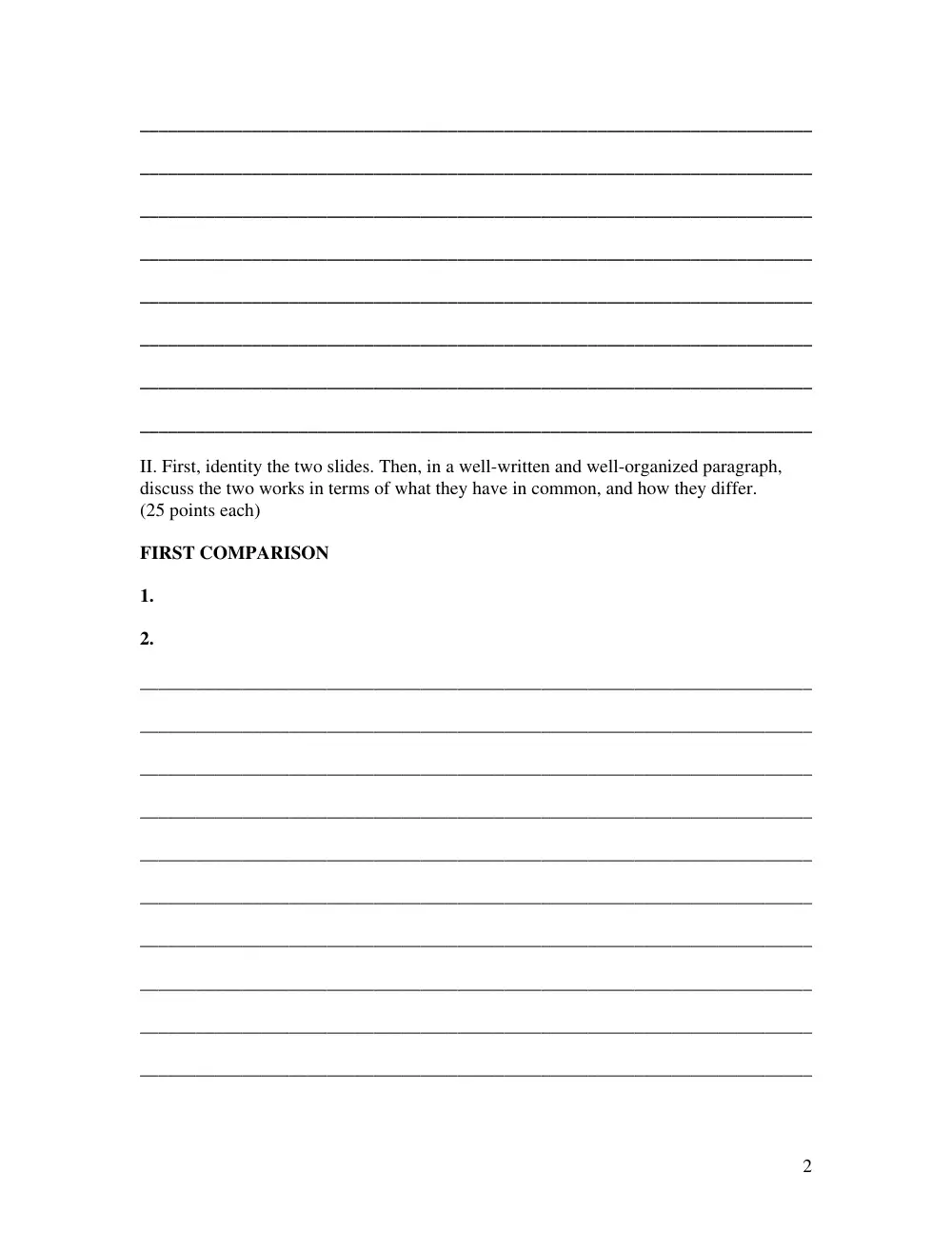 FAAH 227(A, Final, Fall 2007, page 2