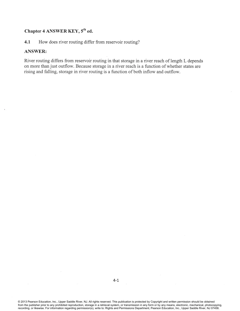 CIVE 441 Chapter 4 Solution, Fall 2015, page 1