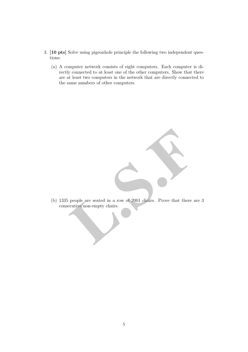MTH 305 Final, Fall 2010, page 5