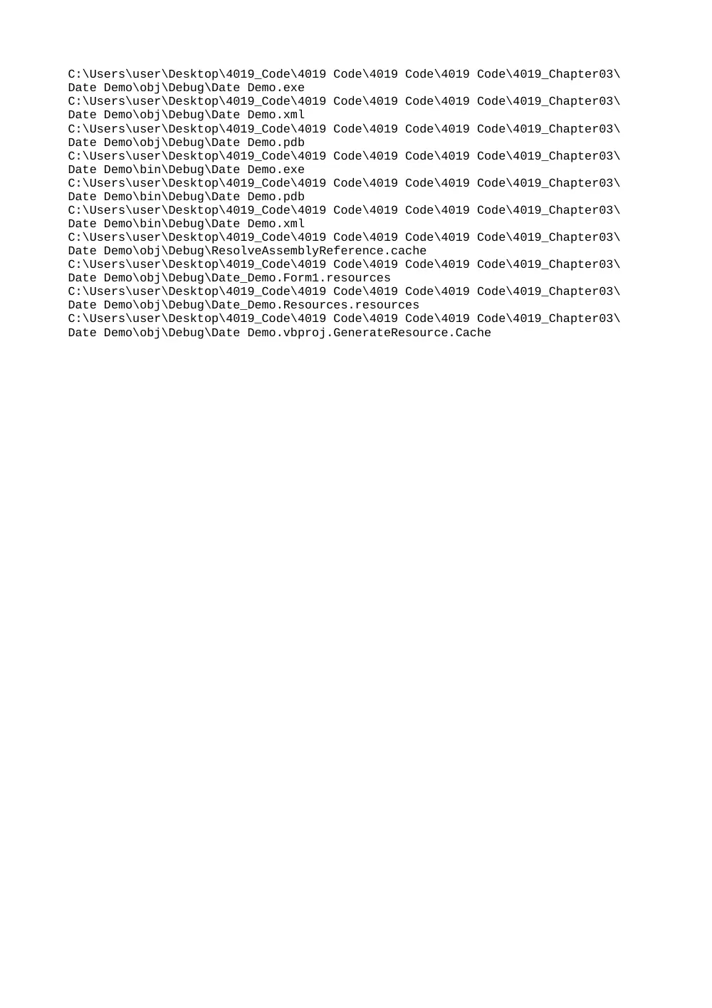 CSC 216 Code Chapter 3, Spring 2005, page 2