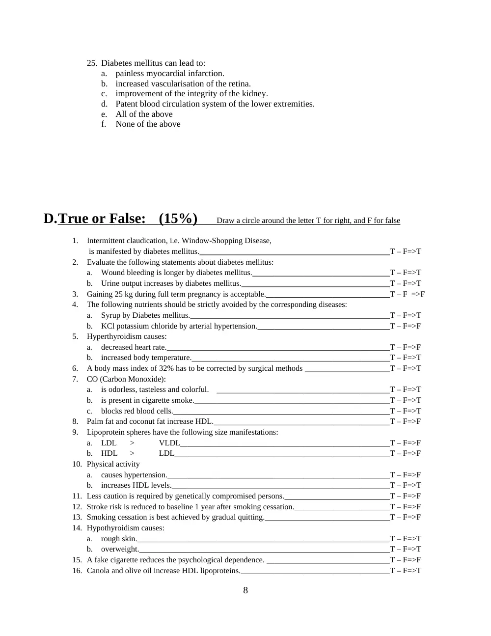 HLT 201 Midterm, Spring 2012, page 9