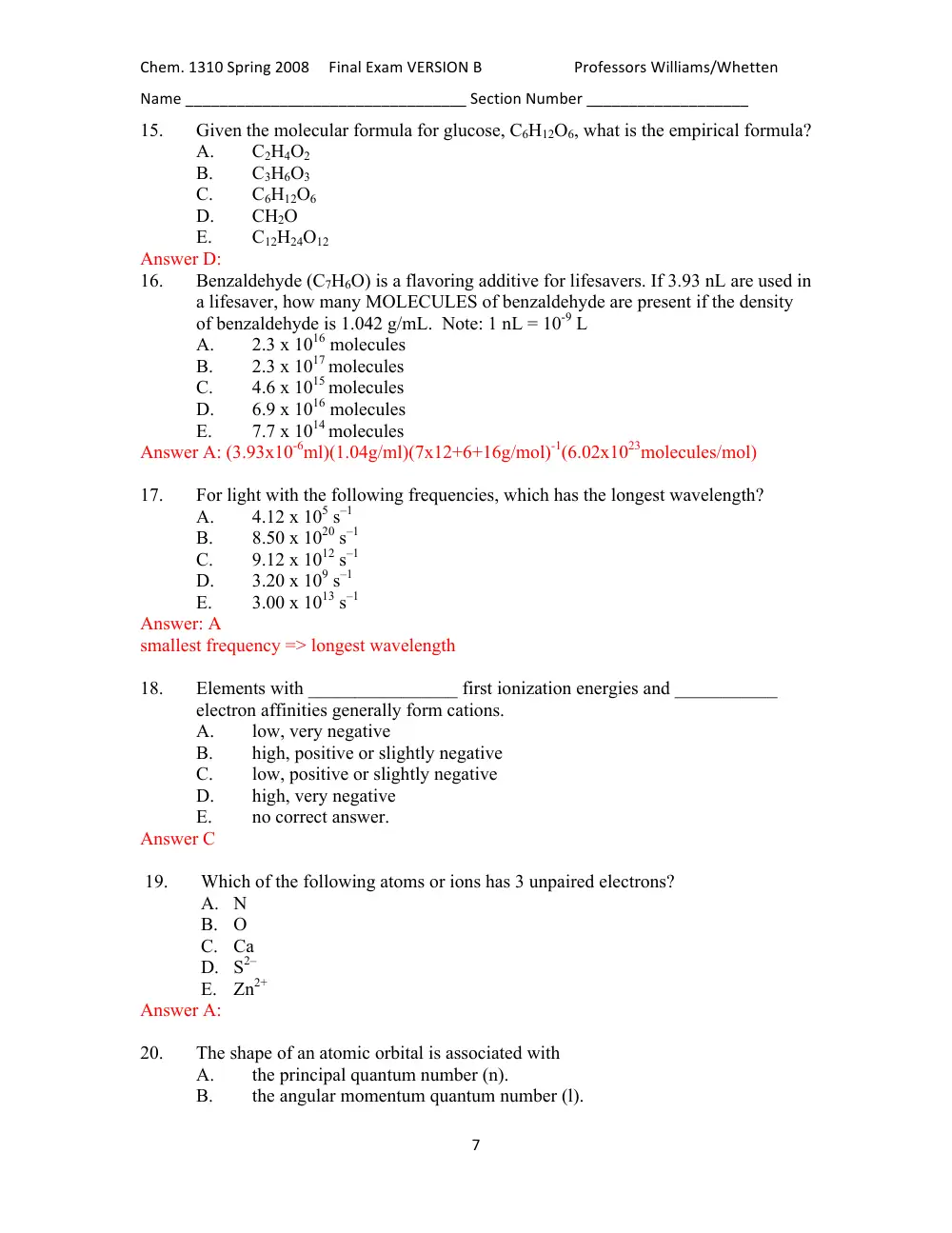 MTH 201 Final, Fall 2015, page 7