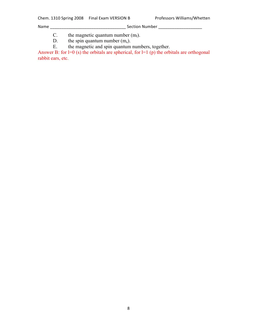 MTH 201 Final, Fall 2015, page 8
