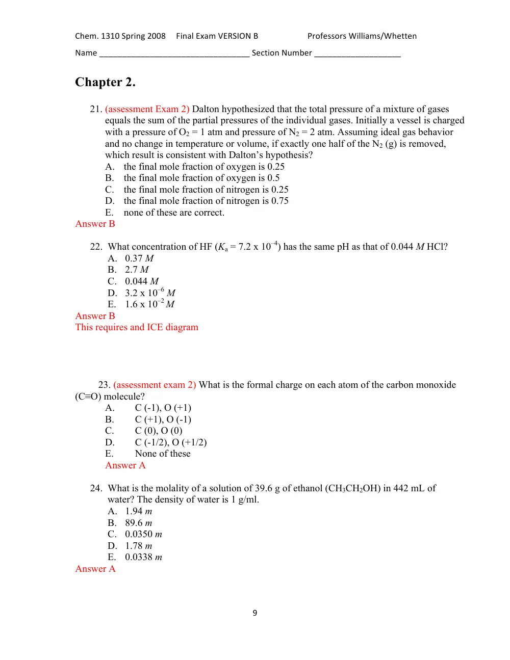 MTH 201 Final, Fall 2015, page 9
