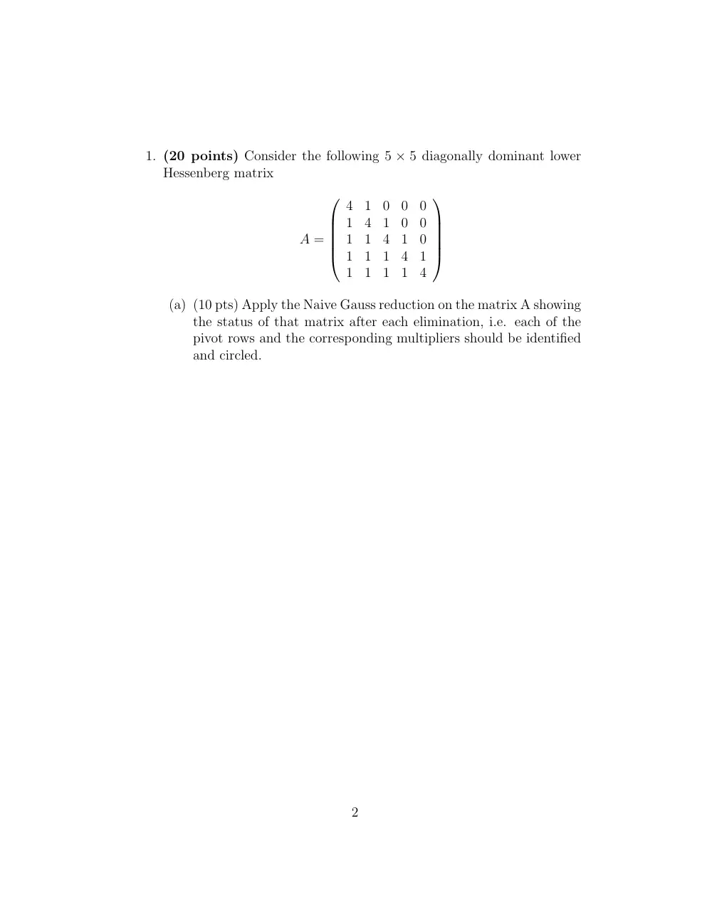 MATH 251 Final No Solution, Spring 2012, page 2