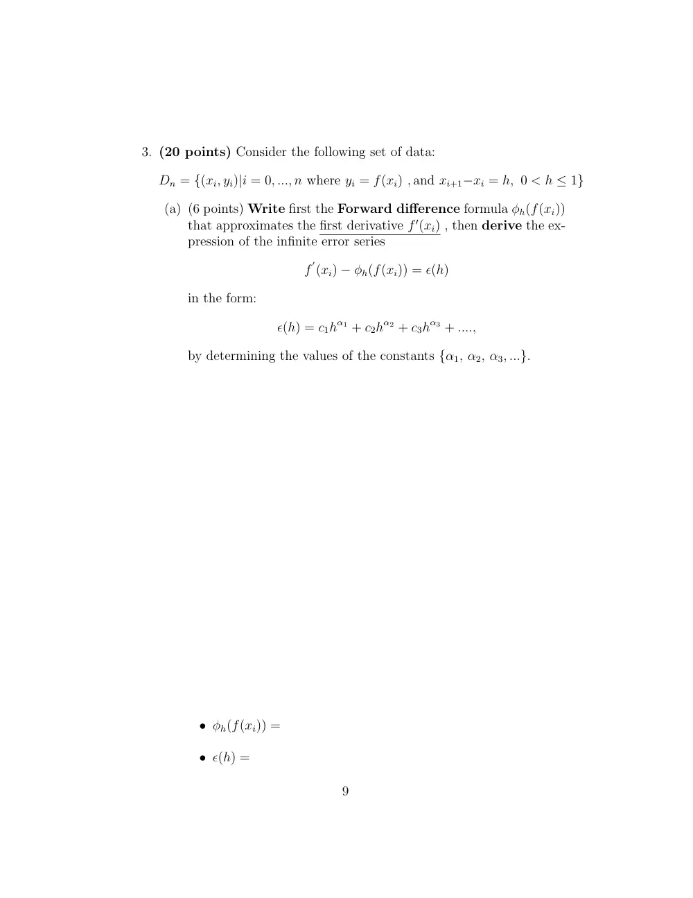 MATH 251 Final No Solution, Spring 2012, page 9