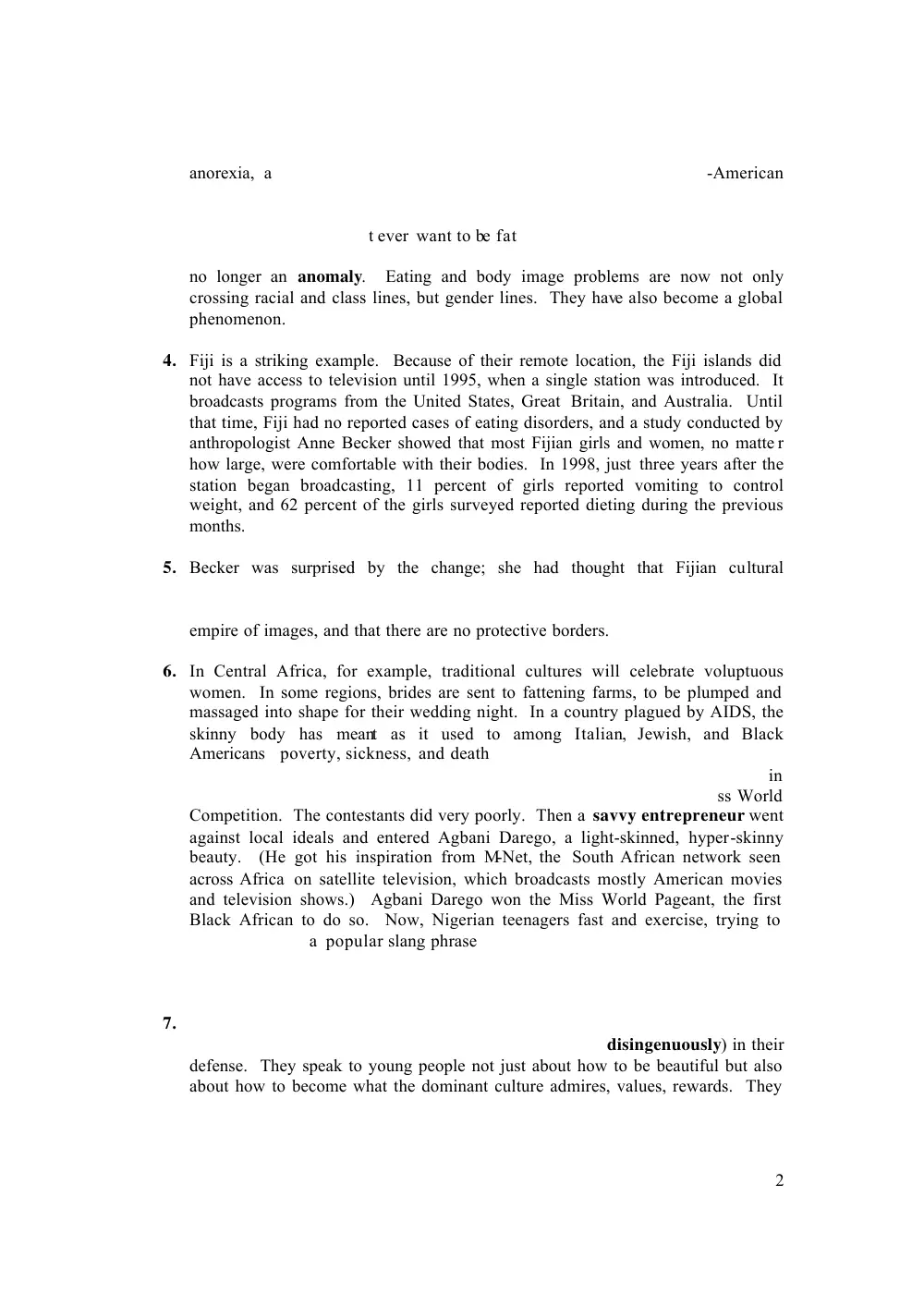 ENG 203 Final, Fall 2005, page 2