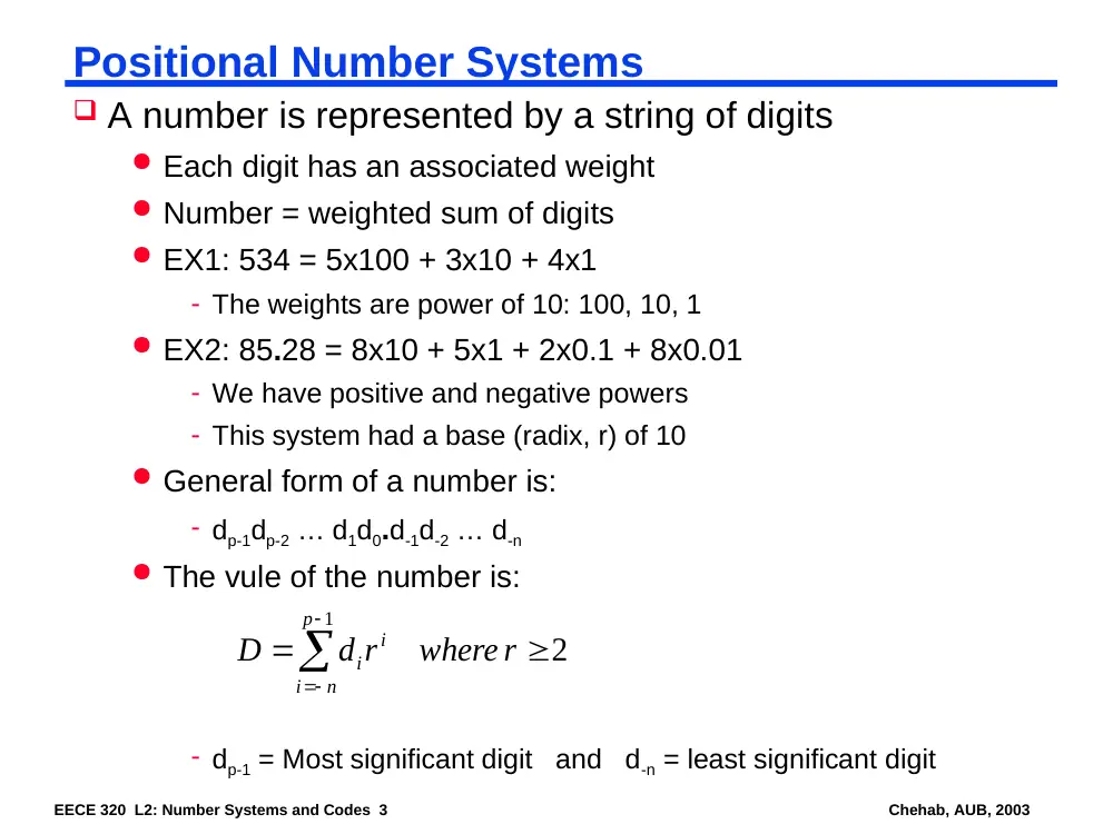 EECE 320 Lecture 2, Fall 2011, page 3