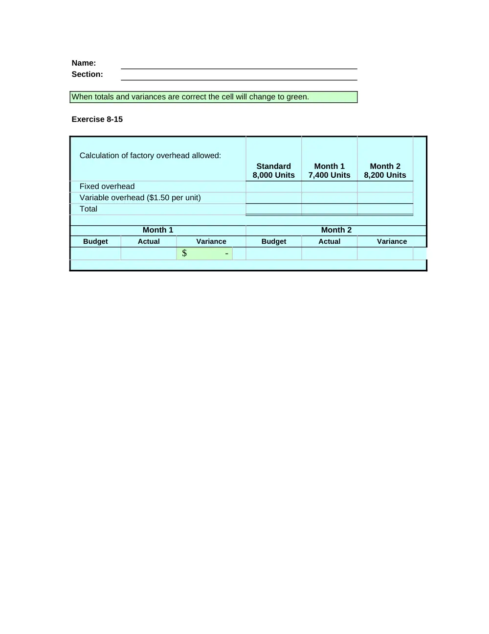 ACCT 222 Problems Excel Template 8, Fall 2014, page 1